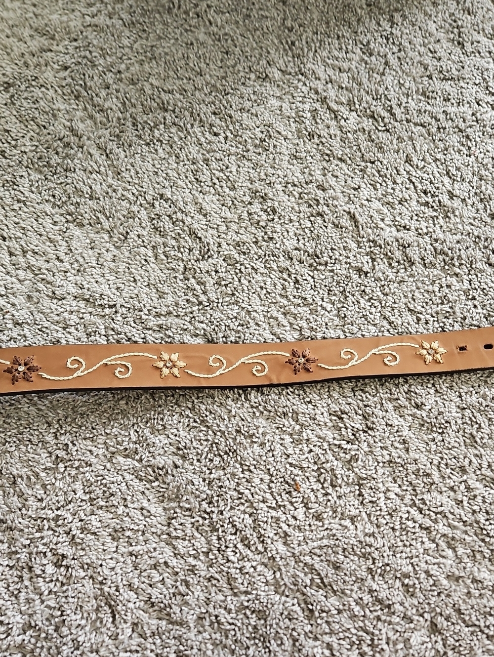 Nocona Genuine Leather Brown Belt S